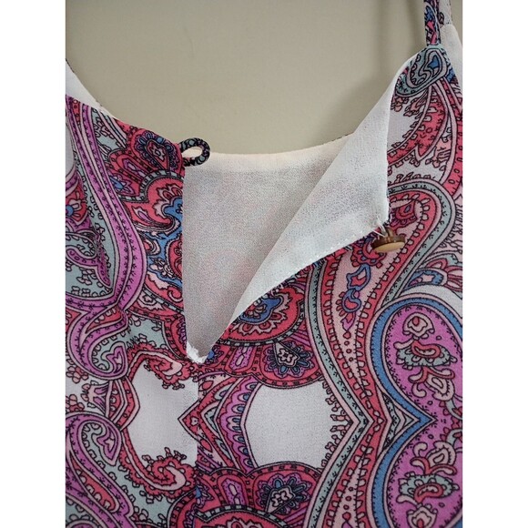 Papaya Sleeveless Halter Top Blouse Size Large - Picture 6 of 7